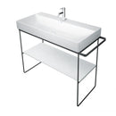 Duravit DuraSquare floorstanding metal console for washbasins