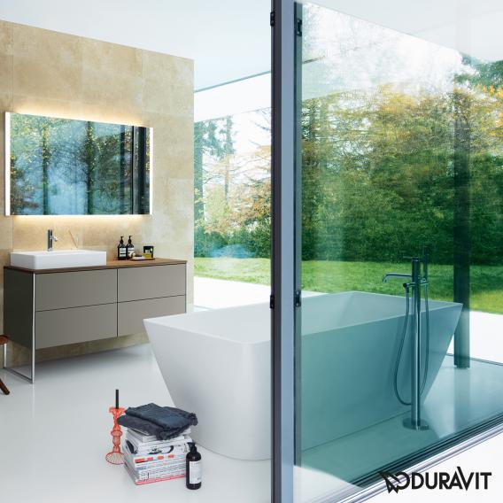 Duravit DuraSquare 獨立式矩形漩渦浴缸，附空氣系統