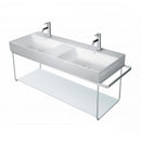 Duravit DuraSquare wall-mounted metal console for washbasins