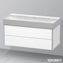 Duravit DuraSquare washbasin with XSquare vanity unit with 2 pull-out compartments