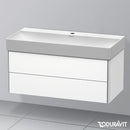 Duravit DuraSquare washbasin with XSquare vanity unit with 2 pull-out compartments