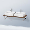 Duravit DuraStyle countertop for 2 countertop basins / drop-in basins Compact dark walnut