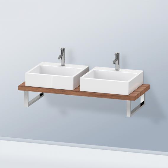 Duravit DuraStyle countertop for 2 countertop basins / drop-in basins Compact natural walnut