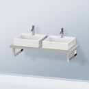 Duravit DuraStyle countertop for 2 countertop basins / drop-in basins Compact matt concrete grey