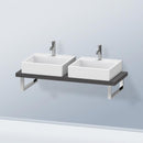 Duravit DuraStyle countertop for 2 countertop basins / drop-in basins Compact matt graphite