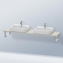 Duravit DuraStyle countertop for 2 countertop basins / drop-in basins Compact matt concrete grey