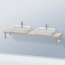 Duravit DuraStyle countertop for 2 countertop basins / drop-in basins Compact matt taupe