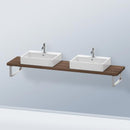Duravit DuraStyle countertop for 2 countertop basins / drop-in basins Compact dark walnut