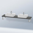 Duravit DuraStyle countertop for 2 countertop basins / drop-in basins Compact matt graphite
