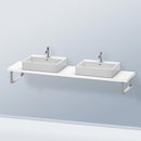Duravit DuraStyle countertop for 2 countertop basins / drop-in basins Compact matt white