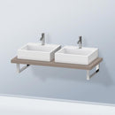 Duravit DuraStyle 檯面，適用於 2 個檯面盆/嵌入式盆 霧面玄武岩