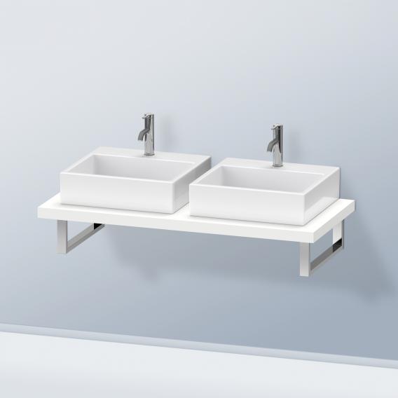 Duravit DuraStyle 檯面，適用於 2 個檯面盆/嵌入式盆 霧面白色