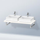 Duravit DuraStyle 檯面，適用於 2 個檯面盆/嵌入式盆白色高光