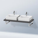 Duravit DuraStyle 檯面，適用於 2 個檯面盆/嵌入式盆 霧面石墨