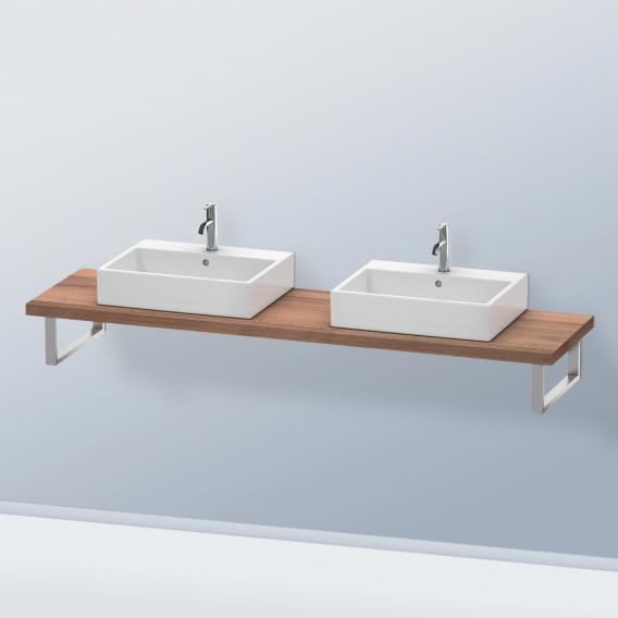 Duravit DuraStyle countertop for 2 countertop basins / drop-in basins natural walnut