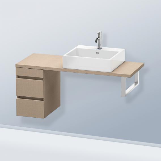 Duravit DuraStyle 矮櫃，適用於緊湊型檯面，帶有 2 個拉出式隔間