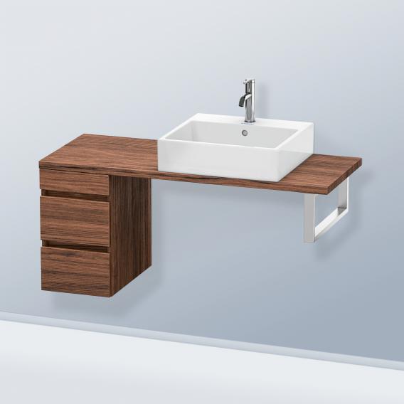 Duravit DuraStyle 矮櫃，適用於緊湊型檯面，帶有 2 個拉出式隔間