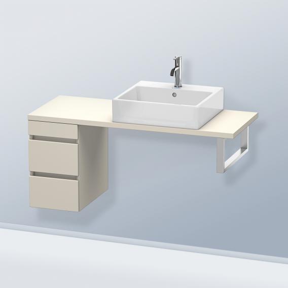 Duravit DuraStyle 矮櫃，適用於緊湊型檯面，帶有 2 個拉出式隔間