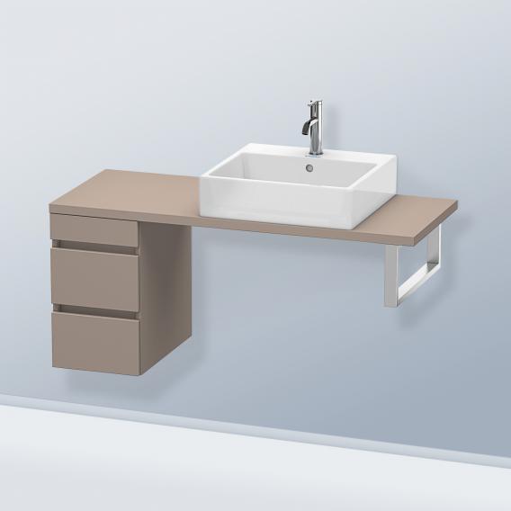 Duravit DuraStyle 矮櫃，適用於緊湊型檯面，帶有 2 個拉出式隔間