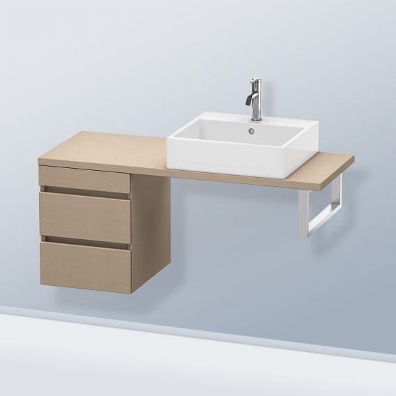 Duravit DuraStyle 矮櫃，適用於緊湊型檯面，帶有 2 個拉出式隔間