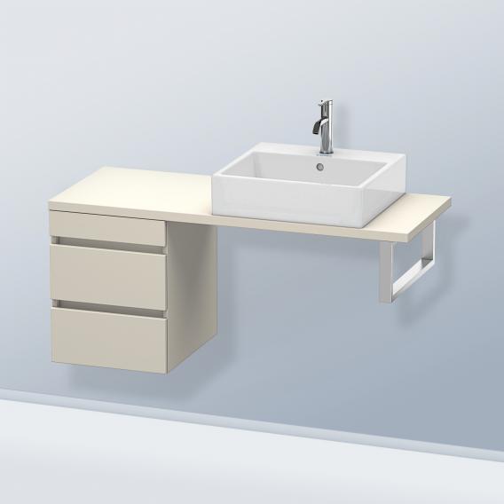 Duravit DuraStyle 矮櫃，適用於緊湊型檯面，帶有 2 個拉出式隔間