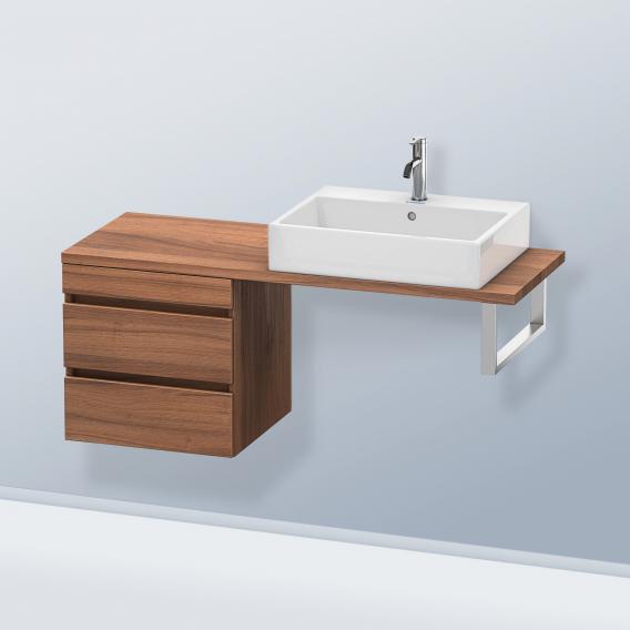 Duravit DuraStyle 矮櫃，適用於緊湊型檯面，帶有 2 個拉出式隔間