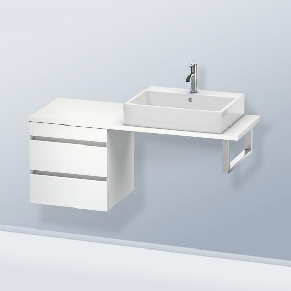 Duravit DuraStyle 矮櫃，適用於緊湊型檯面，帶有 2 個拉出式隔間