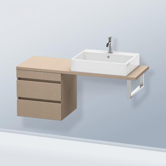 Duravit DuraStyle 矮櫃，適用於緊湊型檯面，帶有 2 個拉出式隔間