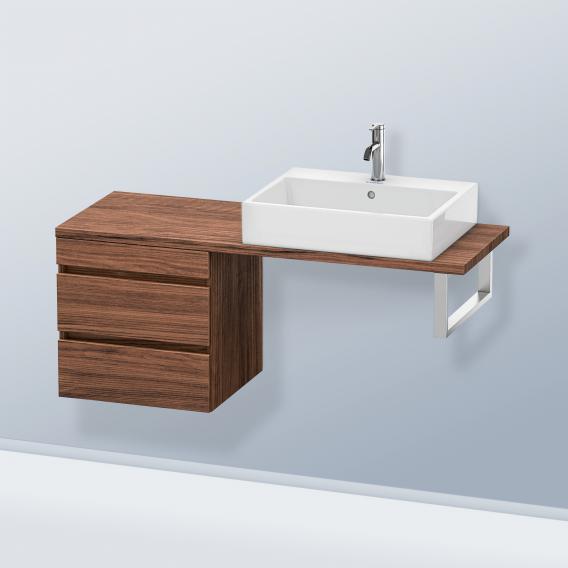 Duravit DuraStyle 矮櫃，適用於緊湊型檯面，帶有 2 個拉出式隔間