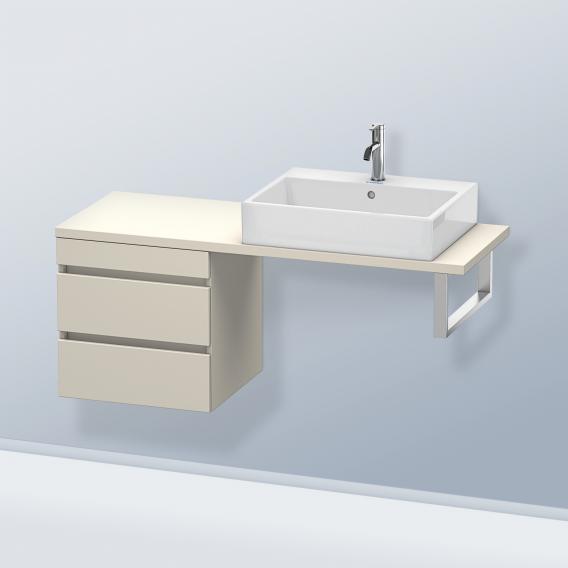 Duravit DuraStyle 矮櫃，適用於緊湊型檯面，帶有 2 個拉出式隔間