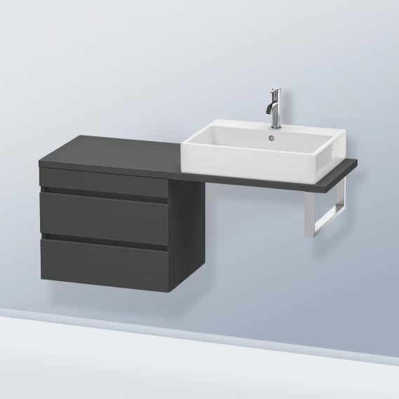 Duravit DuraStyle 矮櫃，適用於緊湊型檯面，帶有 2 個拉出式隔間