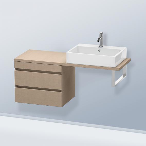 Duravit DuraStyle 矮櫃，適用於緊湊型檯面，帶有 2 個拉出式隔間