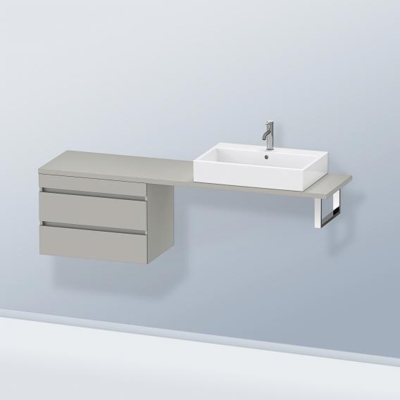 Duravit DuraStyle 矮櫃，適用於緊湊型檯面，帶有 2 個拉出式隔間