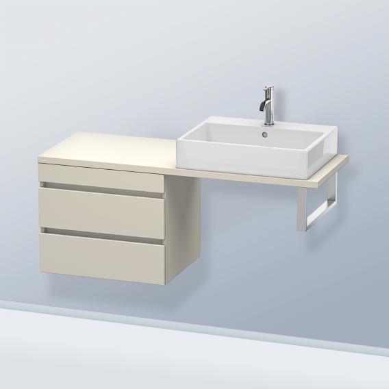 Duravit DuraStyle 矮櫃，適用於緊湊型檯面，帶有 2 個拉出式隔間