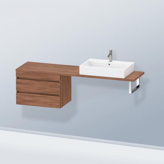 Duravit DuraStyle 矮櫃，適用於緊湊型檯面，帶有 2 個拉出式隔間