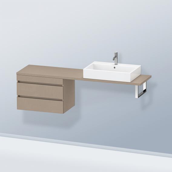 Duravit DuraStyle 矮櫃，適用於緊湊型檯面，帶有 2 個拉出式隔間