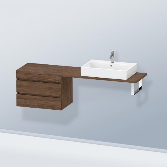 Duravit DuraStyle 矮櫃，適用於緊湊型檯面，帶有 2 個拉出式隔間