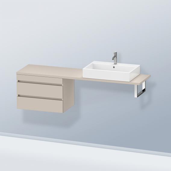 Duravit DuraStyle 矮櫃，適用於緊湊型檯面，帶有 2 個拉出式隔間