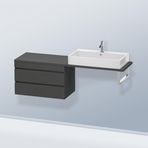 Duravit DuraStyle 矮櫃，適用於緊湊型檯面，帶有 2 個拉出式隔間