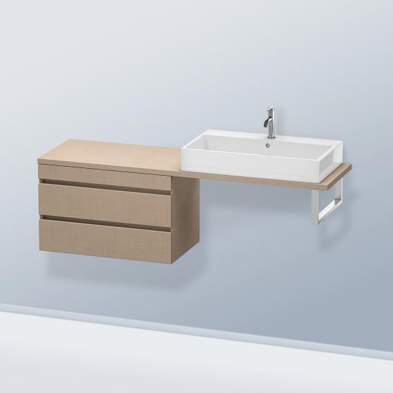 Duravit DuraStyle 矮櫃，適用於緊湊型檯面，帶有 2 個拉出式隔間