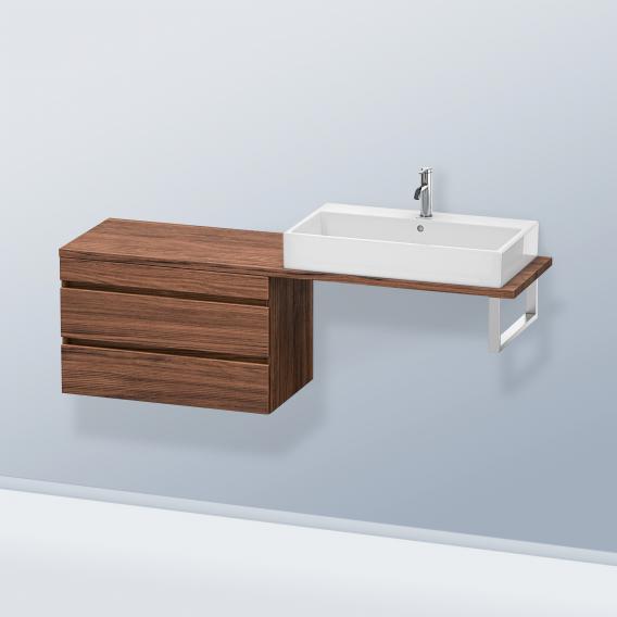 Duravit DuraStyle 矮櫃，適用於緊湊型檯面，帶有 2 個拉出式隔間