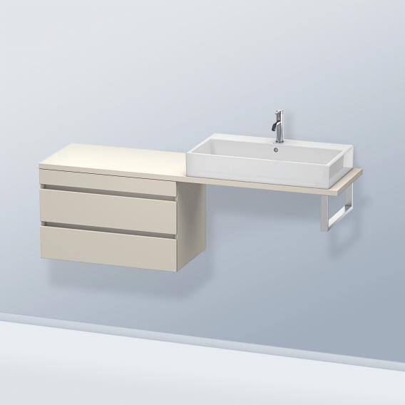 Duravit DuraStyle 矮櫃，適用於緊湊型檯面，帶有 2 個拉出式隔間