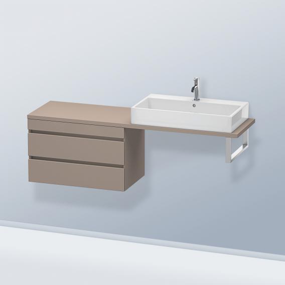 Duravit DuraStyle 矮櫃，適用於緊湊型檯面，帶有 2 個拉出式隔間