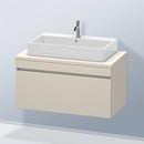 Duravit DuraStyle vanity unit for countertop with 1 pull-out compartment