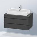 Duravit DuraStyle vanity unit for countertop with 2 pull-out compartments