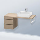 Duravit DuraStyle vanity unit for countertop with 2 pull-out compartments