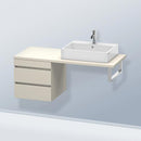 Duravit DuraStyle vanity unit for countertop with 2 pull-out compartments