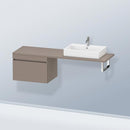 Duravit DuraStyle vanity unit for countertop with 1 pull-out compartment