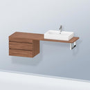 Duravit DuraStyle vanity unit for countertop with 2 pull-out compartments