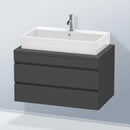 Duravit DuraStyle vanity unit for countertop with 2 pull-out compartments